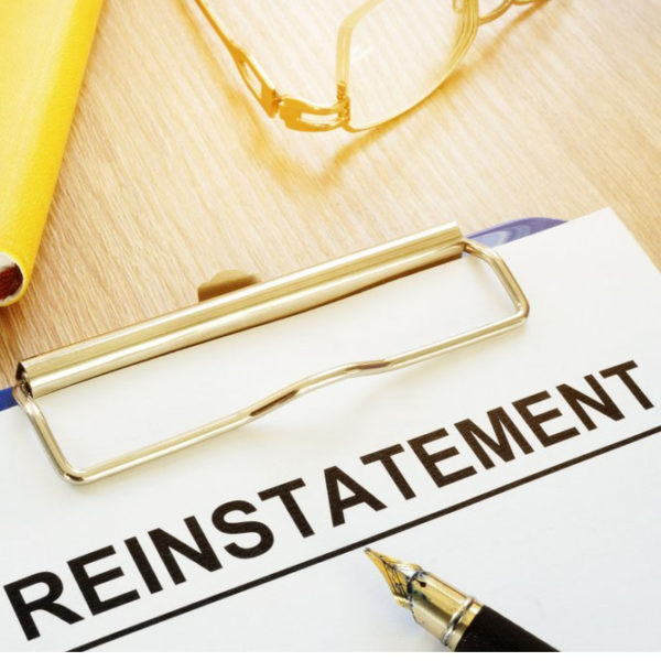 Reinstatement Reinstatement